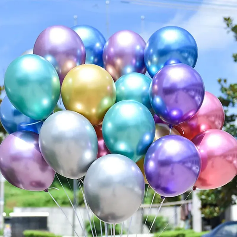 10 -palcové chrómové balóny