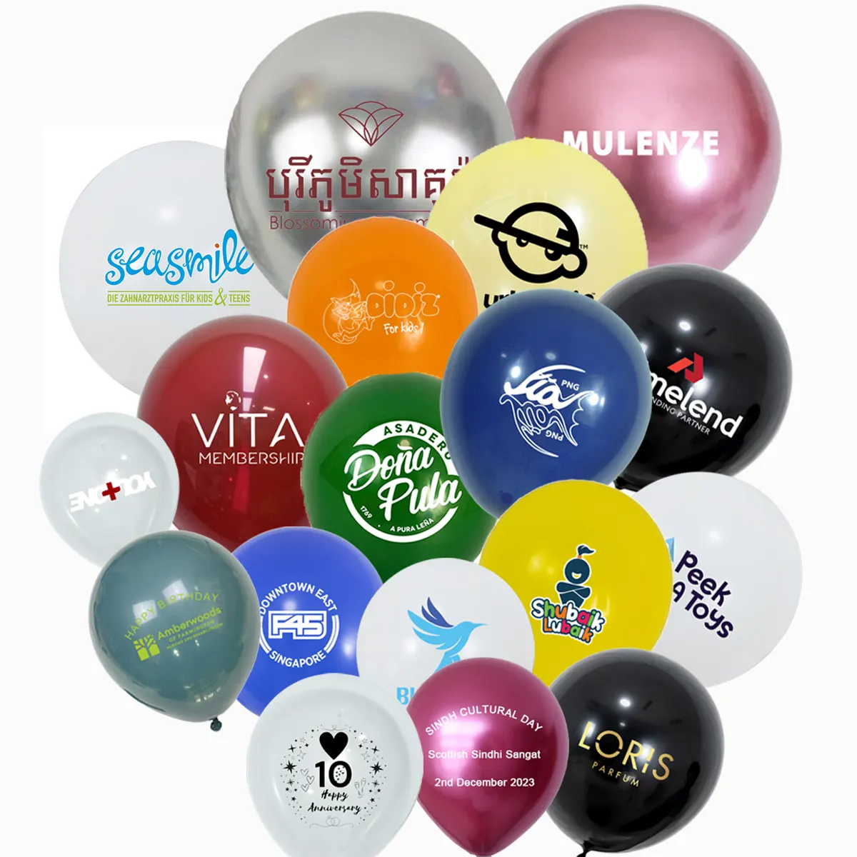 Vlastný tlačený latexový balón