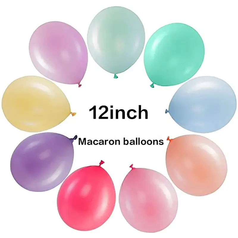 12 -palcové makaroon latexové balóny
