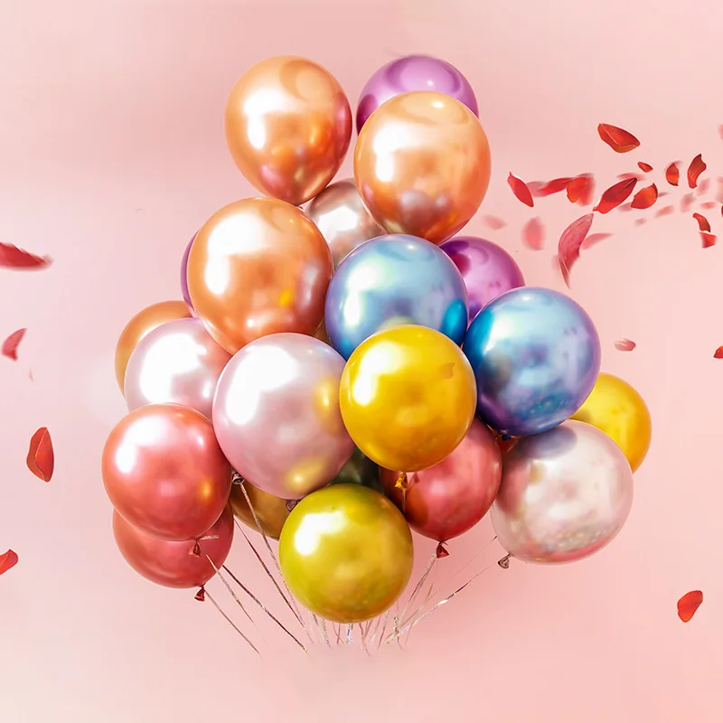 12 -palcový kovový latexový balón