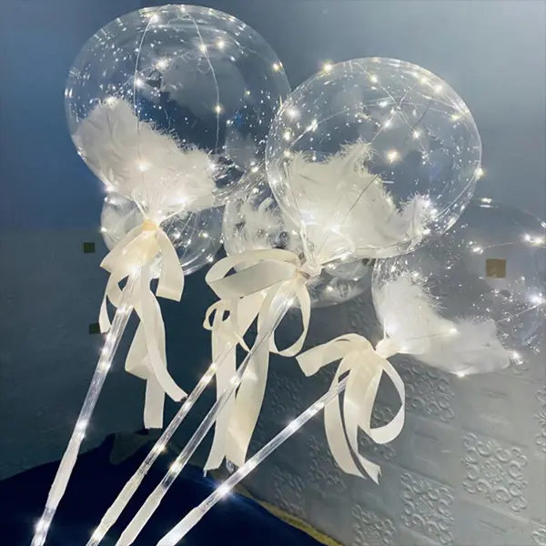 Led Bobo balón s pierkovou výplňou