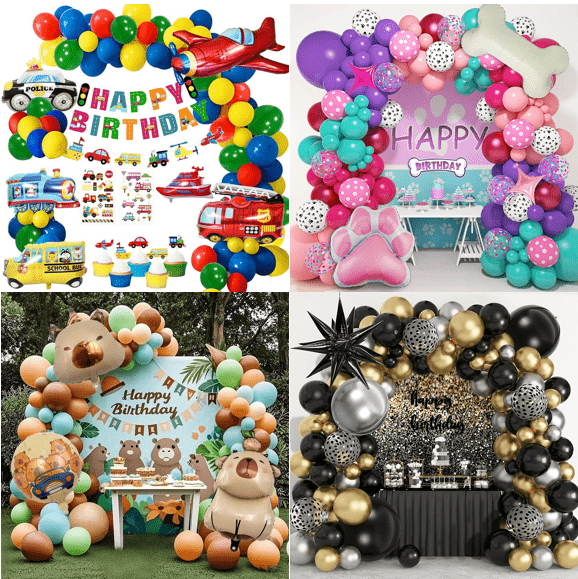 Narodeninový balónový oblúk