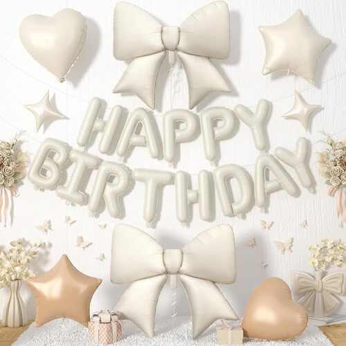 Narodeninová súprava balónov s mašličkou