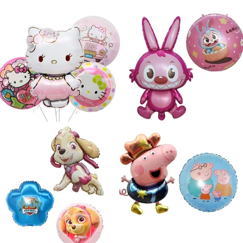 Cartoon tlačené fóliové balóny