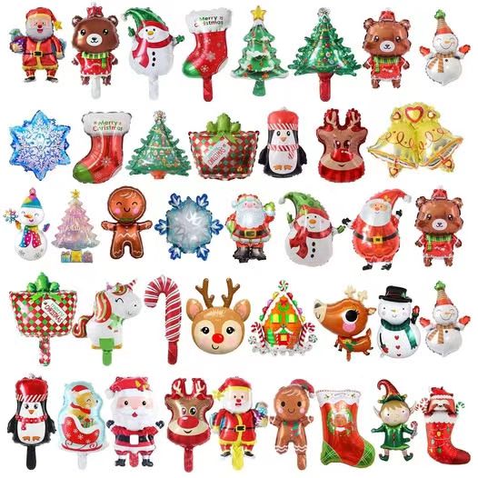 Sada vianočných fóliových balónov