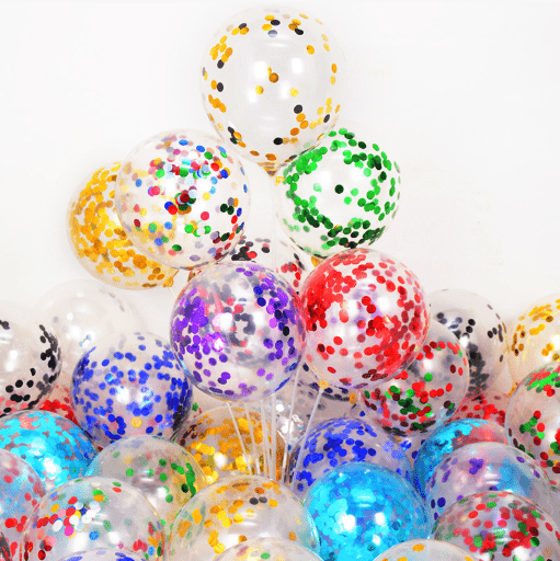 Balón s konfetami
