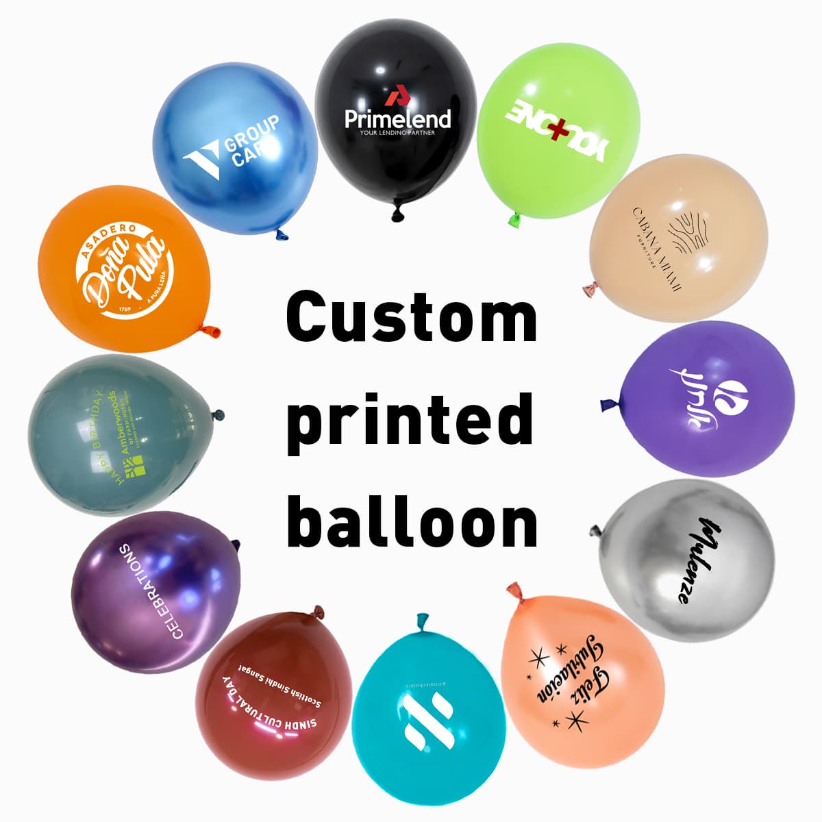 Latexové balóny s vytlačeným logom na mieru