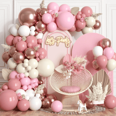 Sada Dusty Pink Balloon Arch Kit
