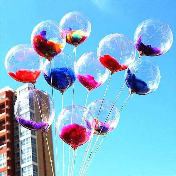 Led Bobo balón s pierkovou výplňou