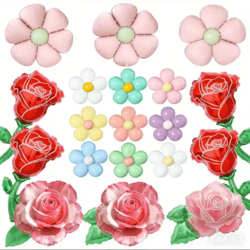 Kvetinové fóliové balóny