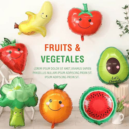 Fóliové balóniky na ovocie a zeleninu