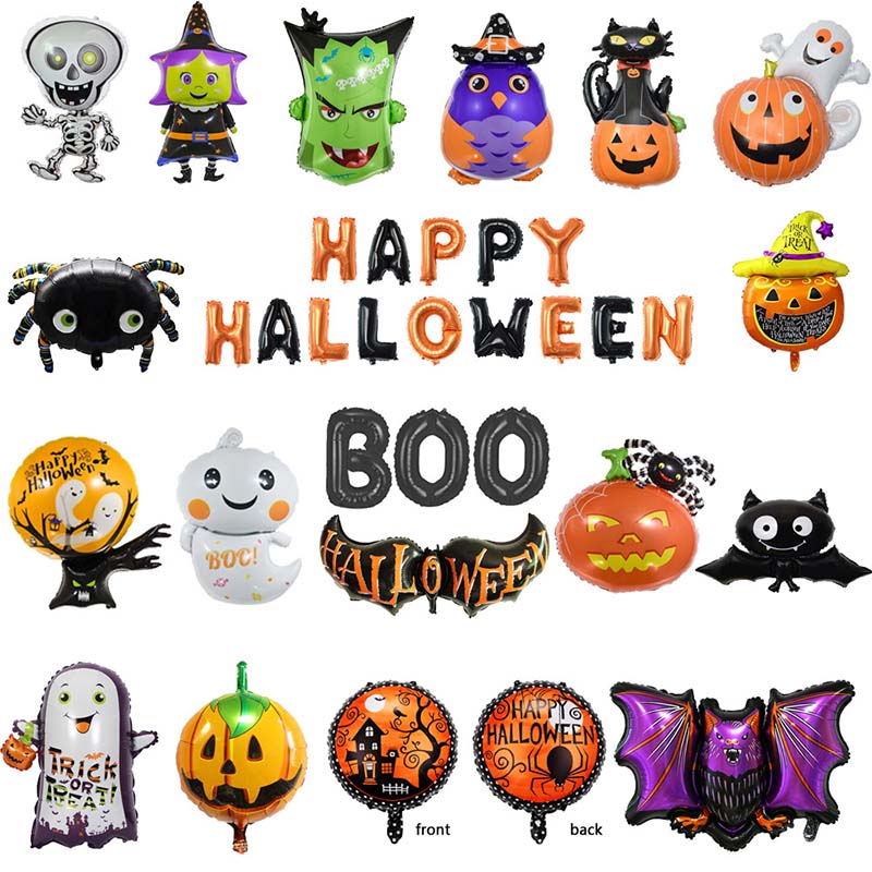 Halloweenské fóliové balóny