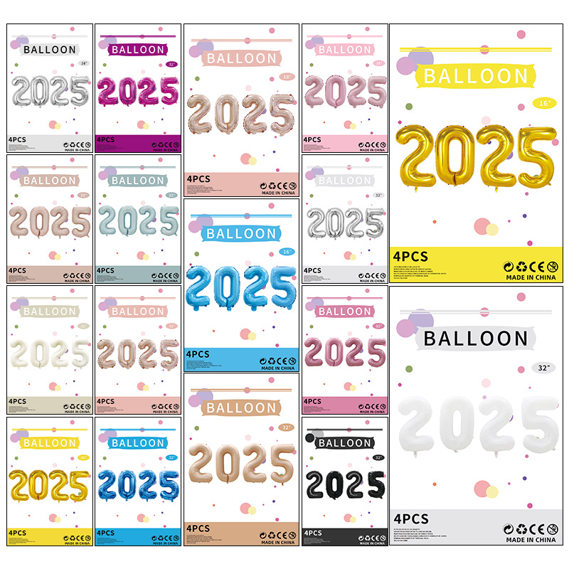 number foil balloon 