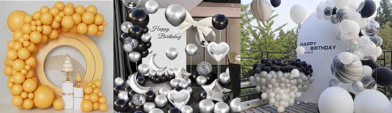 matte balloon decorations