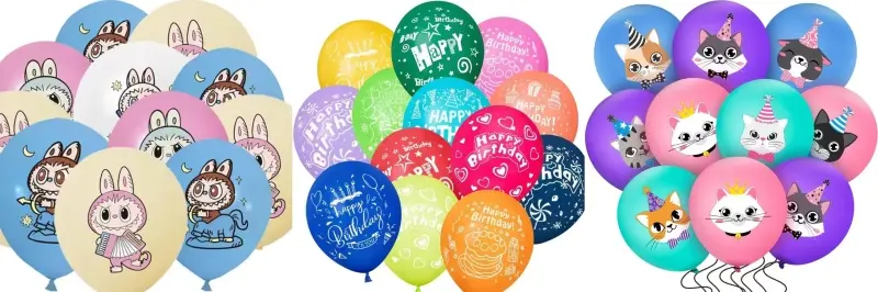 Custom printed balloons