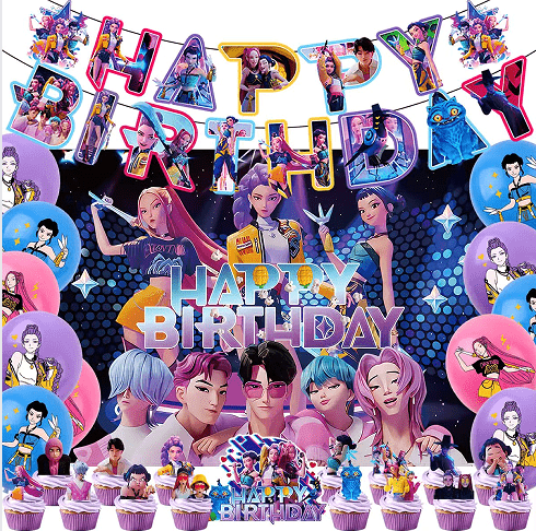 K-POP Demon Hunters Party dekoračná súprava