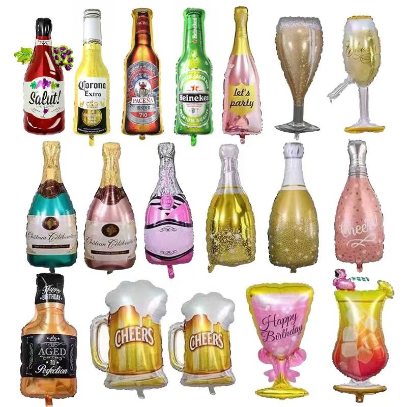 Fóliové balóniky na fľašu vína